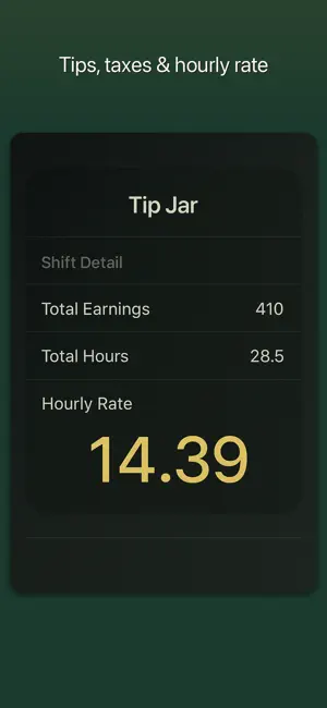 Tip Jar – Shift Income Tracker screenshot 3