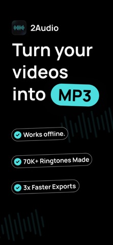 MP4 to MP3 Converter - 2Audio iPhone screenshot