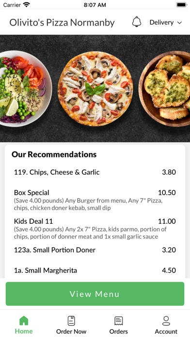 Olivito's Pizza Normanby Screenshot