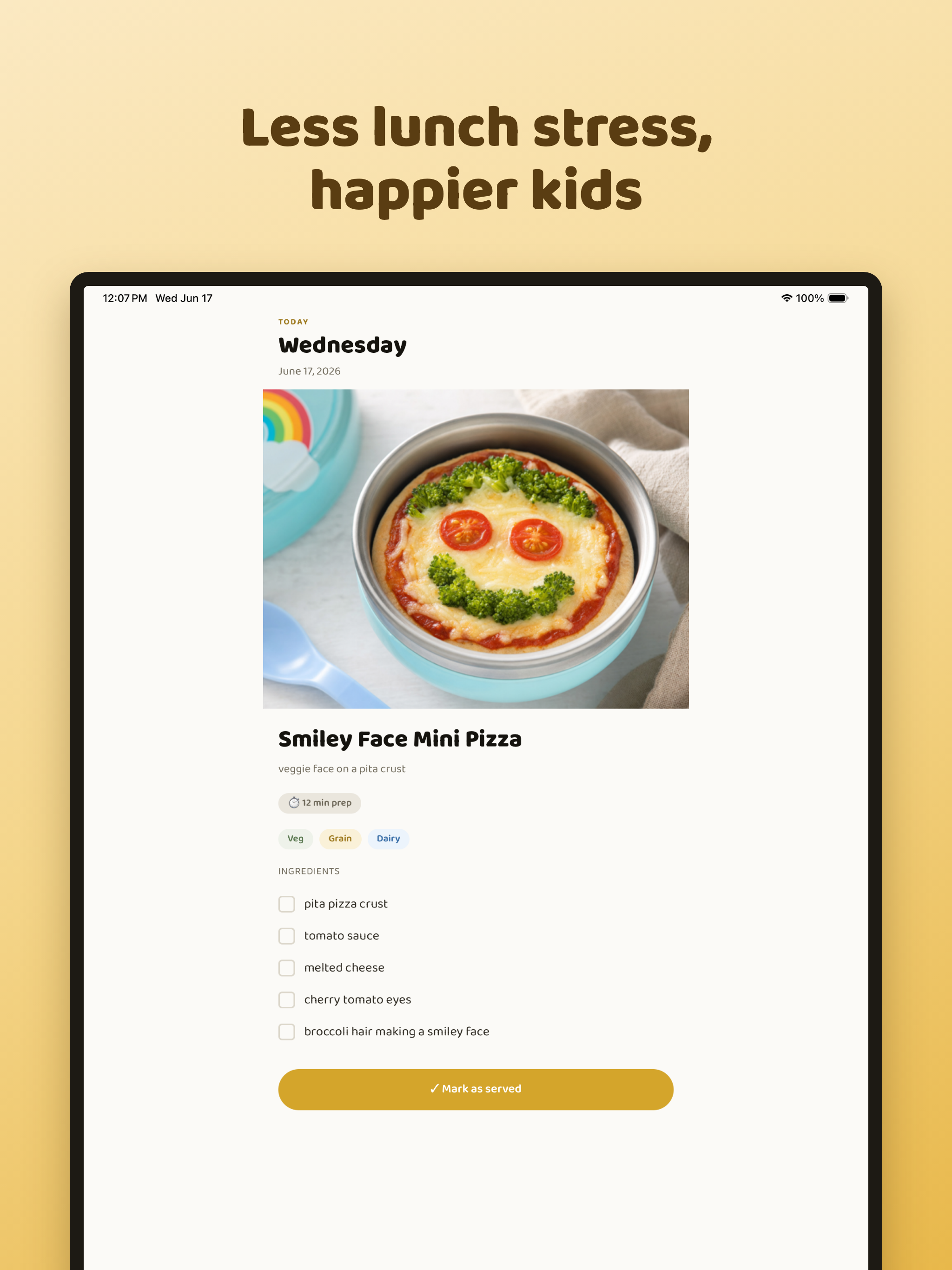 Lunchbox: Family Lunch Planner screenshot 12