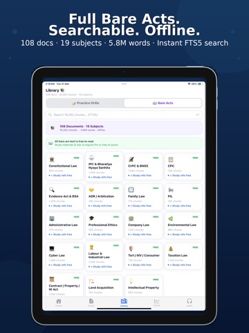 AIBE Exam Prep & Mock Tests iPad screenshot