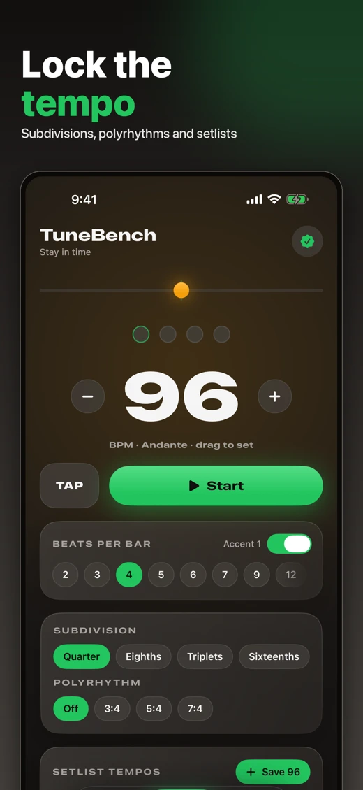 TuneBench: Practice Desk screenshot 3
