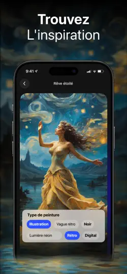 Capture d'écran de DaVinci Générateur D'images IA sur iPhone 5