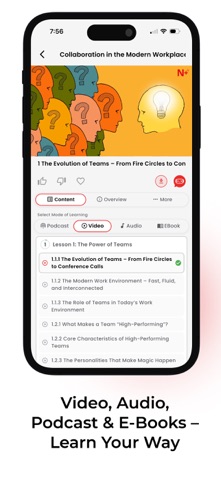 N+ AI Learning Platform screenshot
