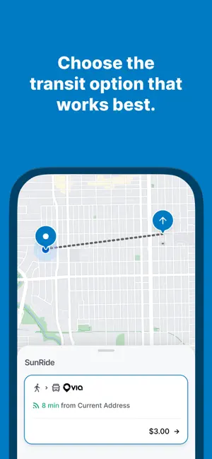 SunRide - powered by SunLine screenshot 2