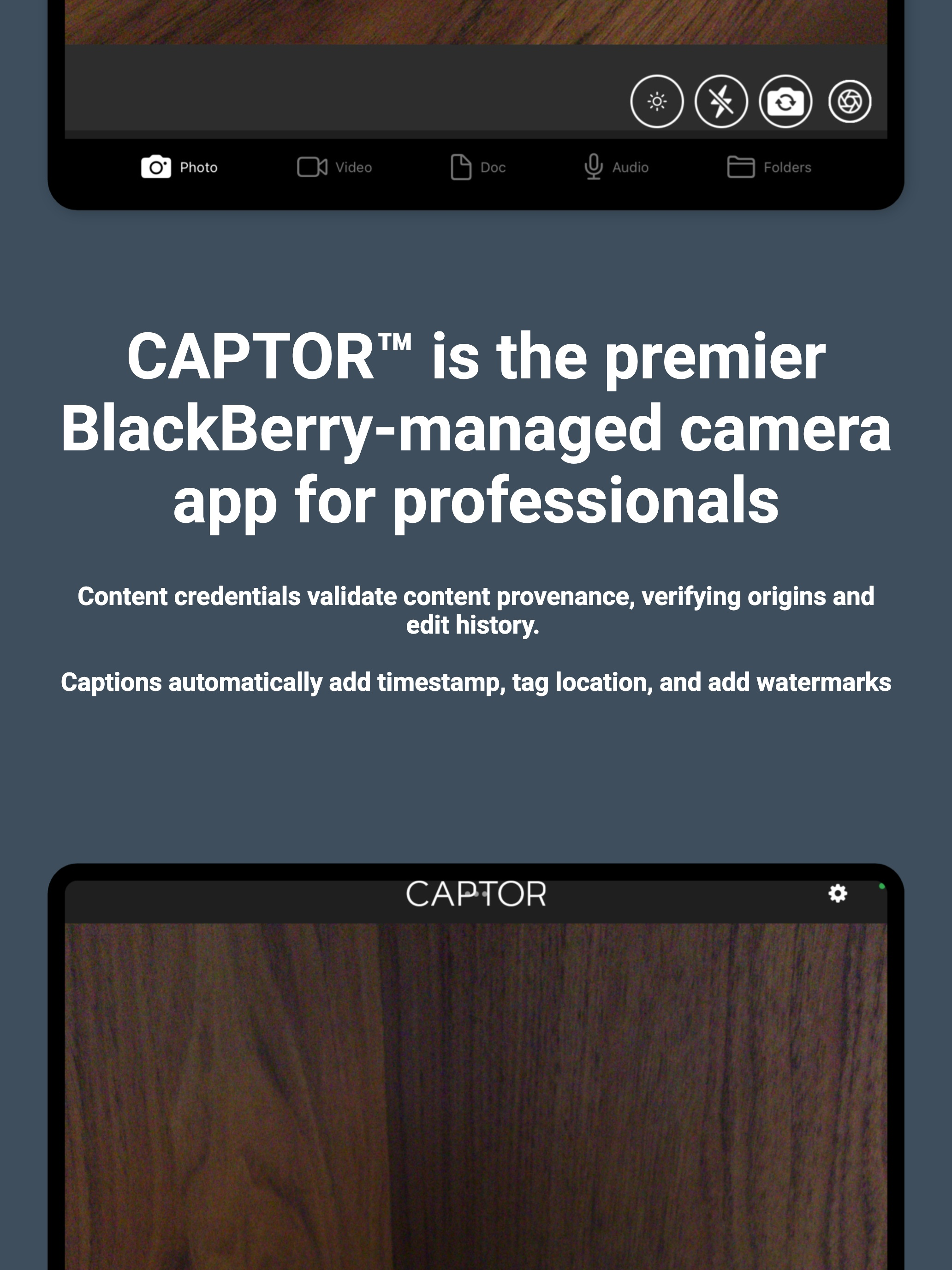 CAPTOR for BlackBerry
