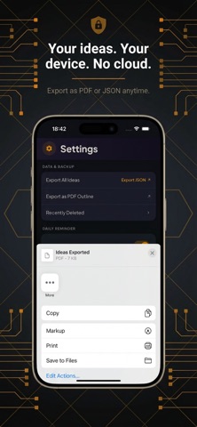 Idea Think: Thought Organizer iPhone screenshot