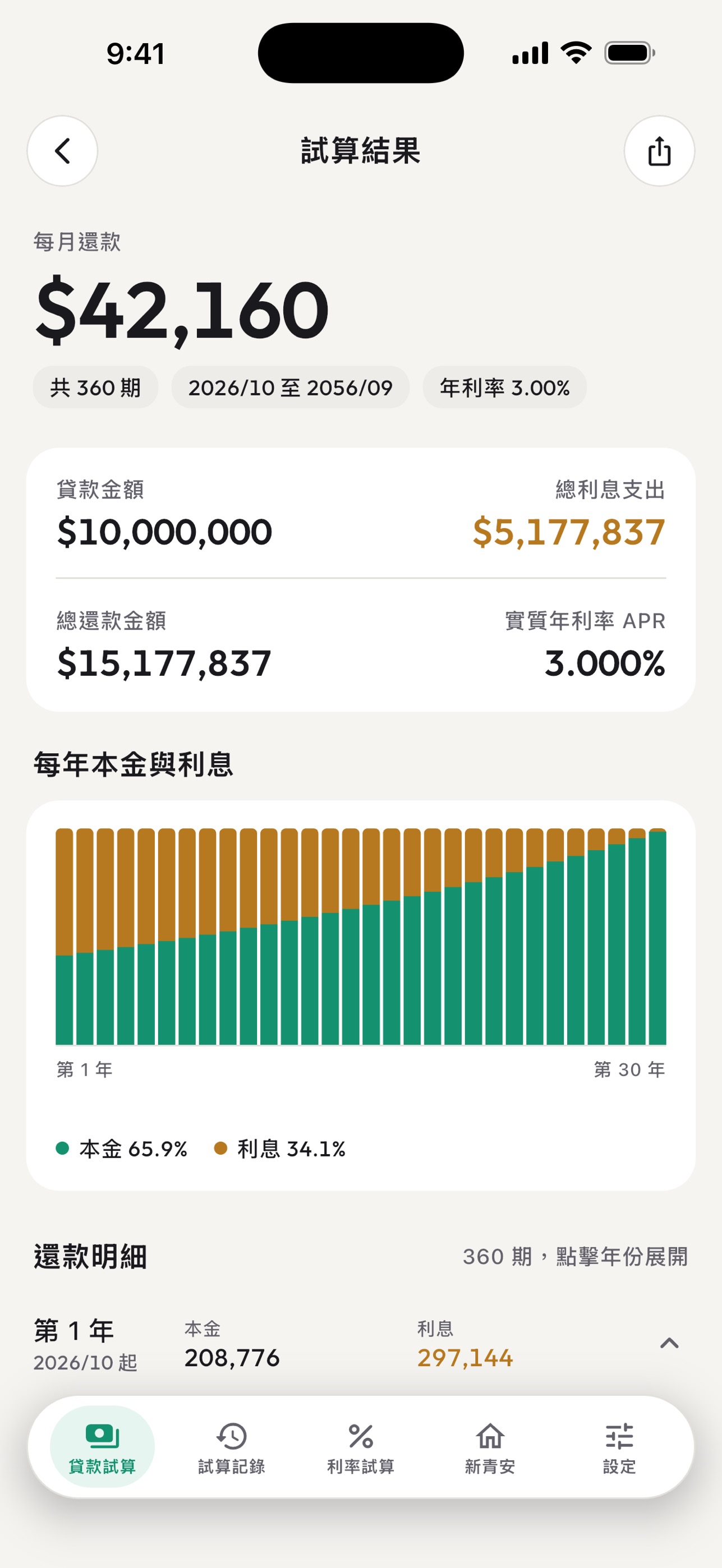 Screenshot 8 of 人生計算機