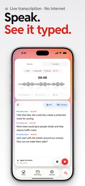 AI Recorder: Live Transcriber screenshot 1