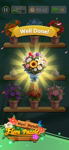 Mori Match : Flora Puzzle Screenshot 4 of 5
