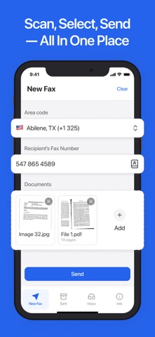 Fax: Send Doc Fast from iPhone screenshot