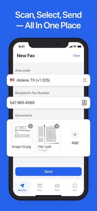 Fax: Send Doc Fast from iPhone Screenshot 2 of 4