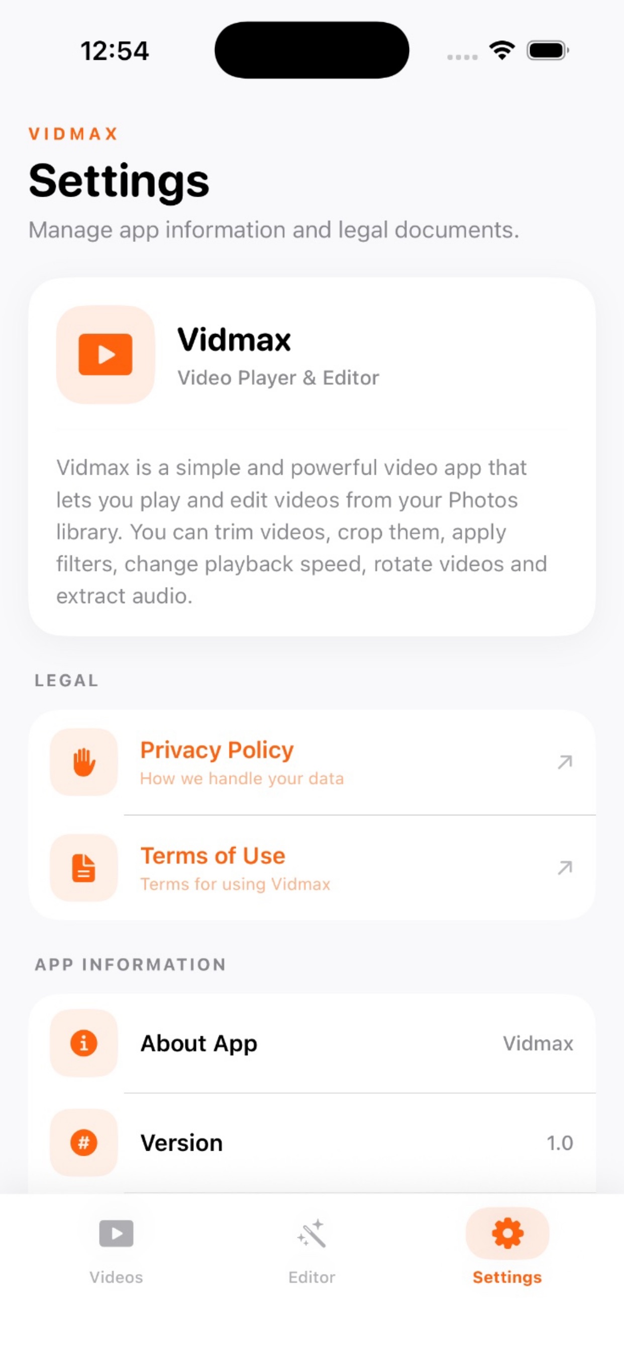 Screenshot 7 of Vidmax : Video Player & Editor