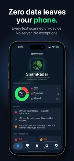 SpamRadar screenshot 1