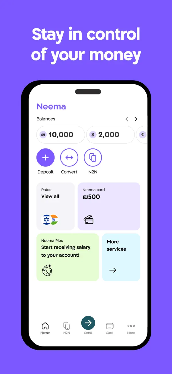 Screenshot #1 pour Neema - Global money transfer