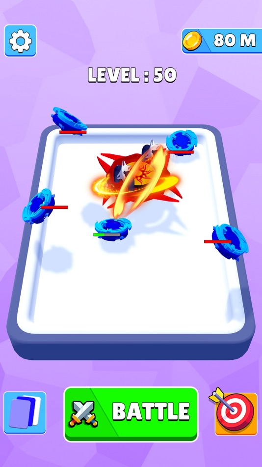 #5. Merge Battle Spinner Simulator (iOS) By: Abdul Rehman