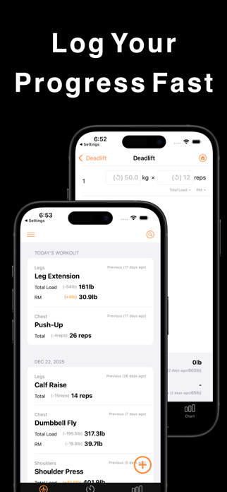 Workout Log OneMoreRep Screenshot 2 of 7