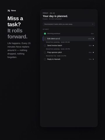 Nova: AI Planner iPad screenshot