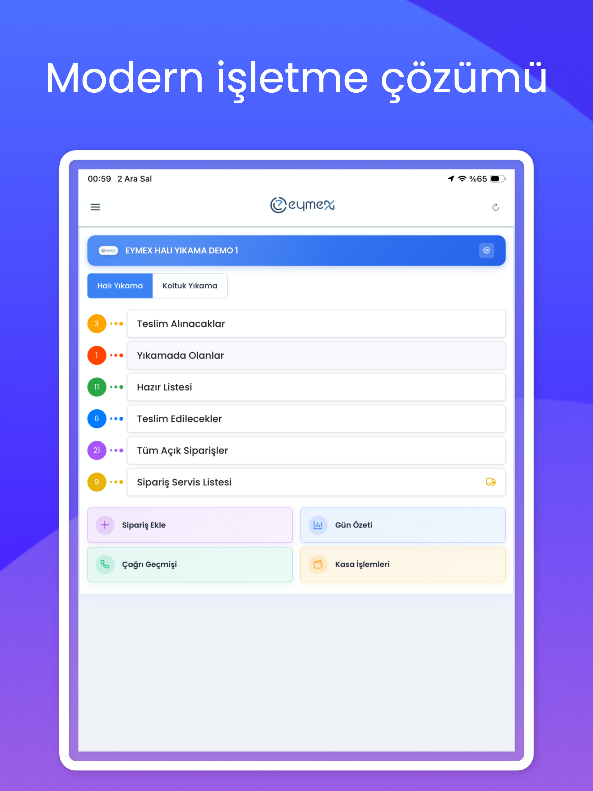 Eymex - Halı Yıkama Programı screenshot 11