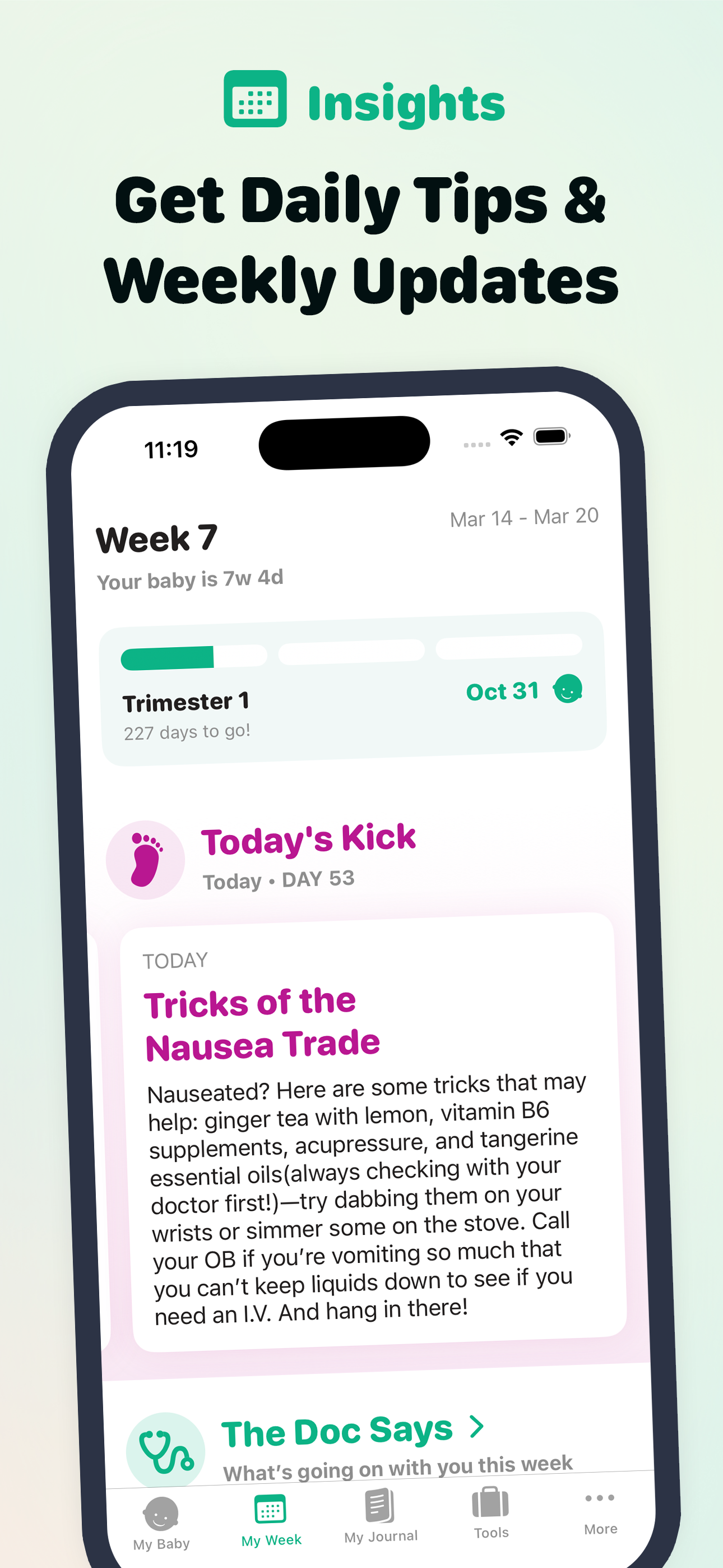 Pregnancy Tracker 3D by Sprout screenshot 4