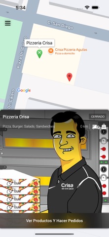 Pizzeria Crisa AGUILAS screenshot