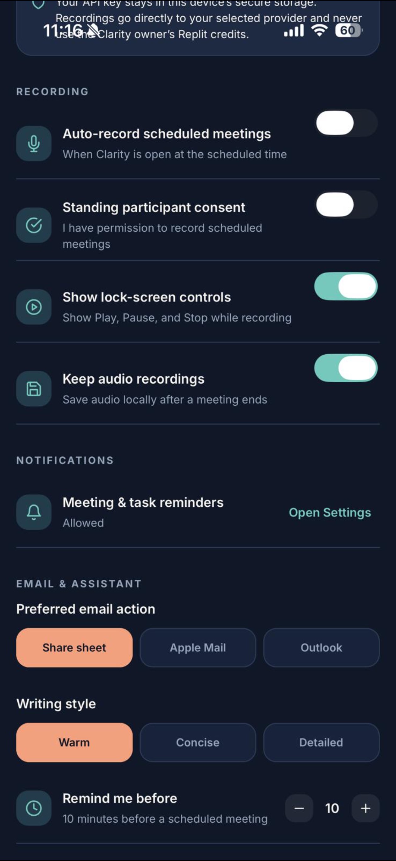 Screenshot 8 of Clarity - Ai Meeting Assistant