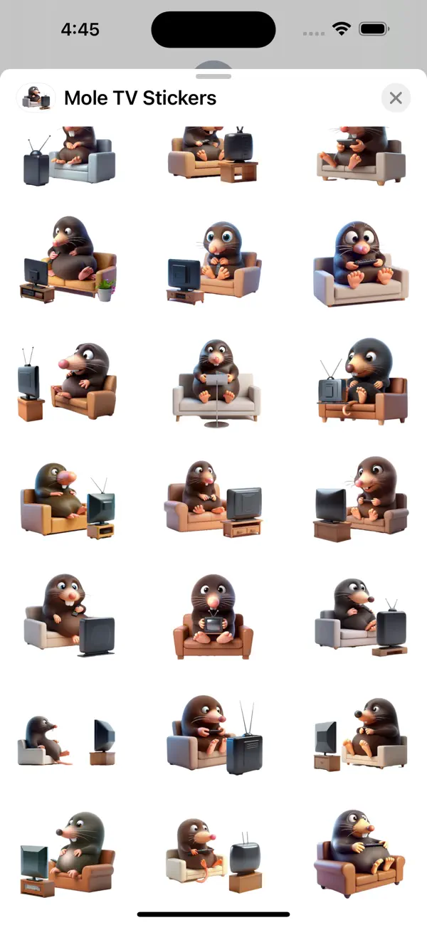 Screenshot #2 pour Mole TV Stickers