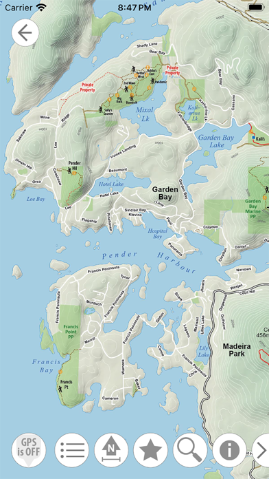 TrailMapps: Sunshine Coast Screenshot
