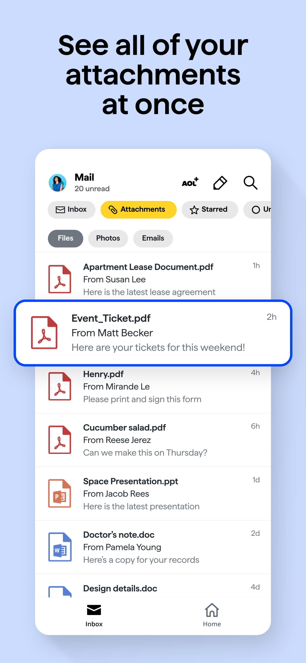 AOL Mail, News, Weather screenshot 5