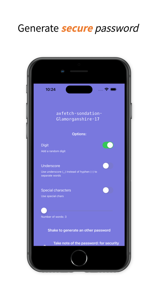 #4. TPG - Tiny Password Generator (iOS) Oleh: Corrado Ignoti