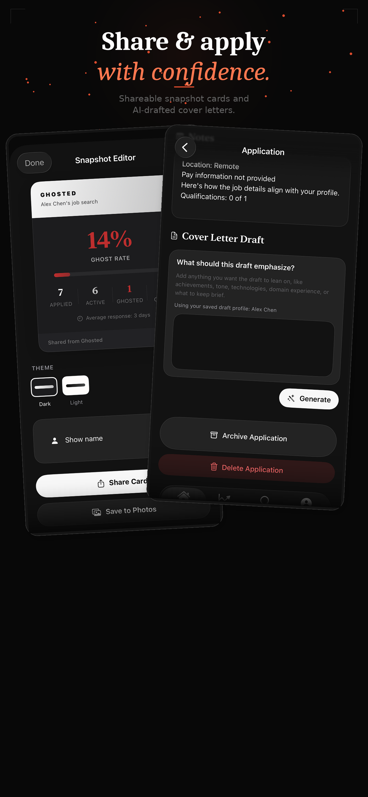 Ghosted: Application Tracker