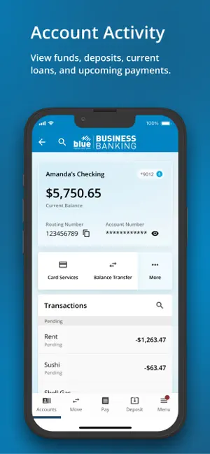 Blue Business Banking screenshot 3