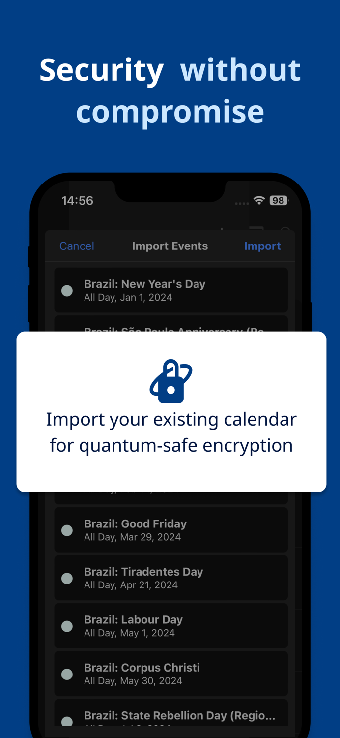 Tuta Secure Private Calendar