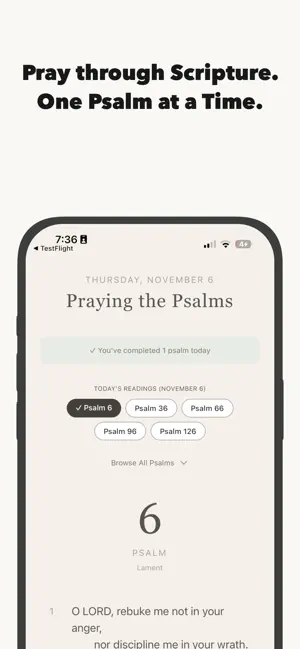 Psalm Daily screenshot 1