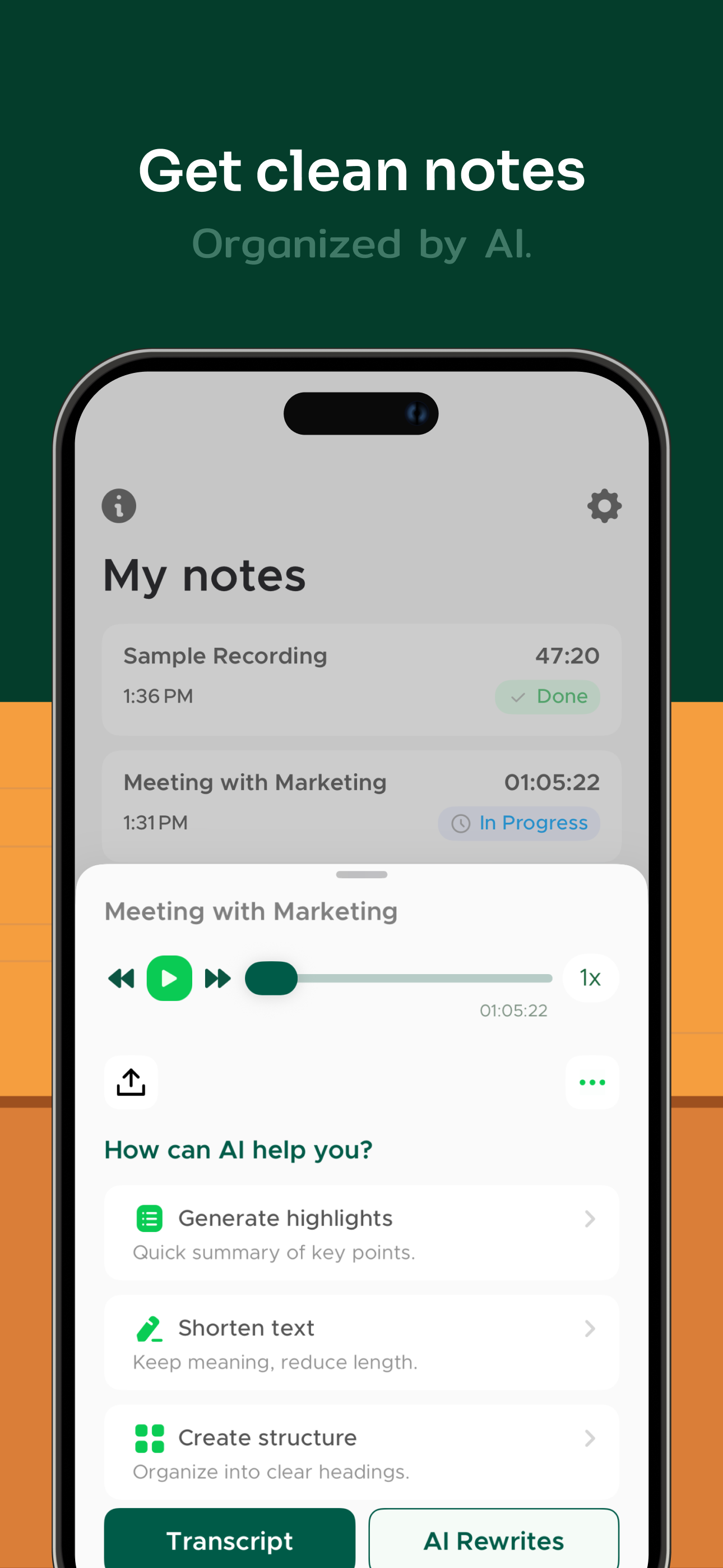 Transcribe Audio to Text Notes screenshot 3