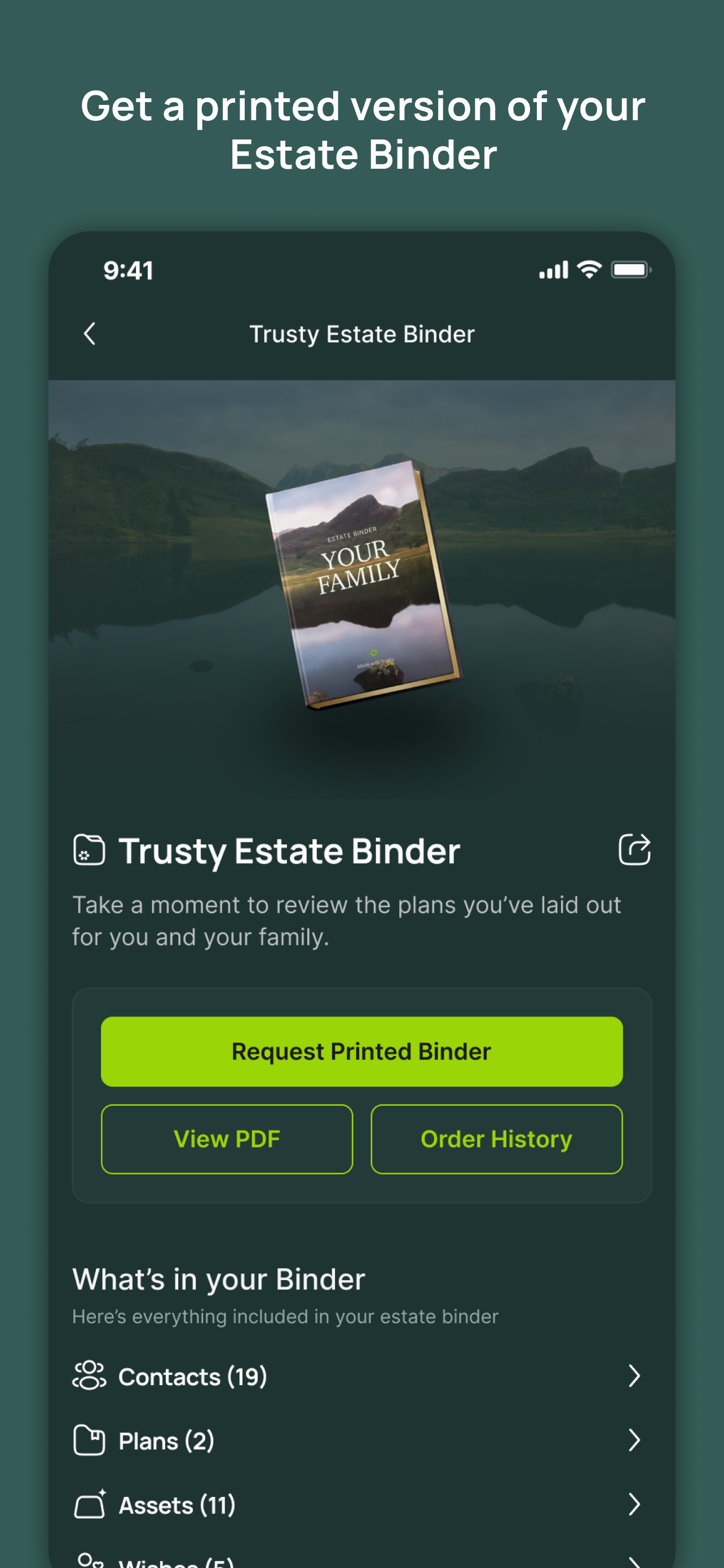 Trusty—The Estate Binder App screenshot 8
