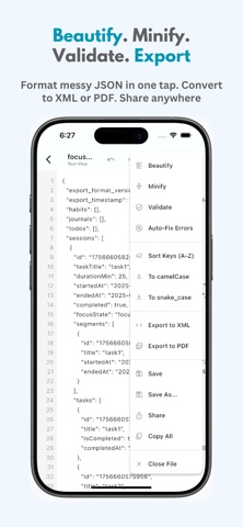 JSON View : Editor & Formatter screenshot
