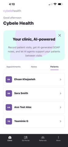 Cybele Health screenshot