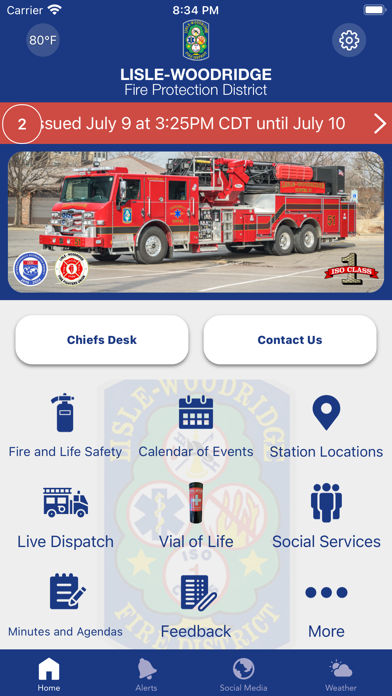 Lisle-Woodridge Fire District Screenshot