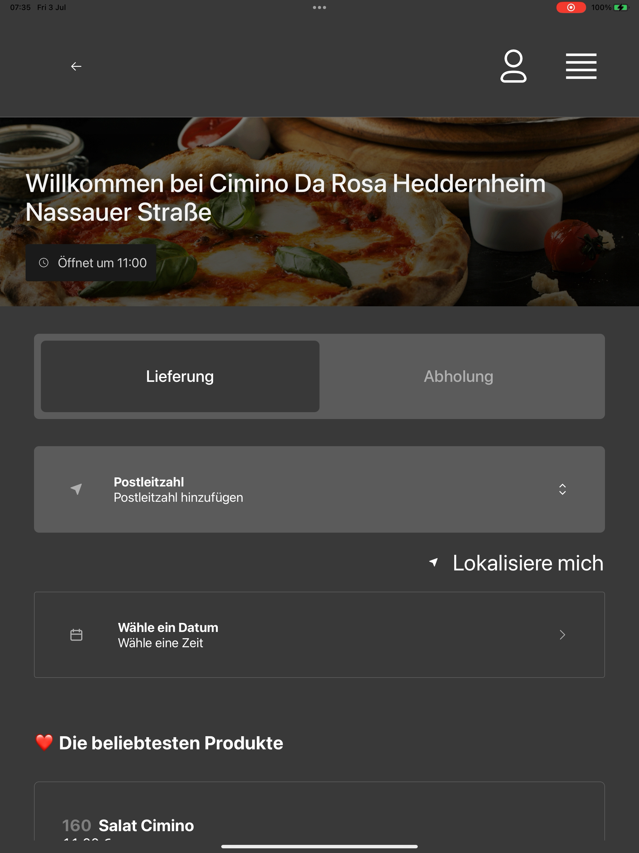 Pizzeria Cimino Bestellapp screenshot 14