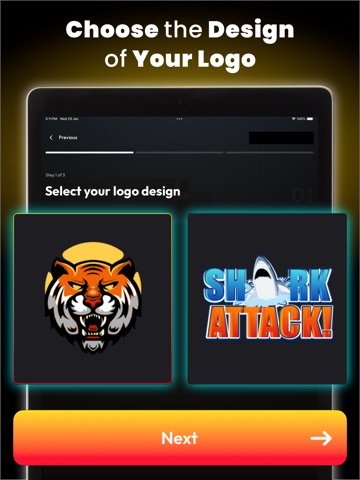 Arvine AI Logo Maker & Creator iPad screenshot