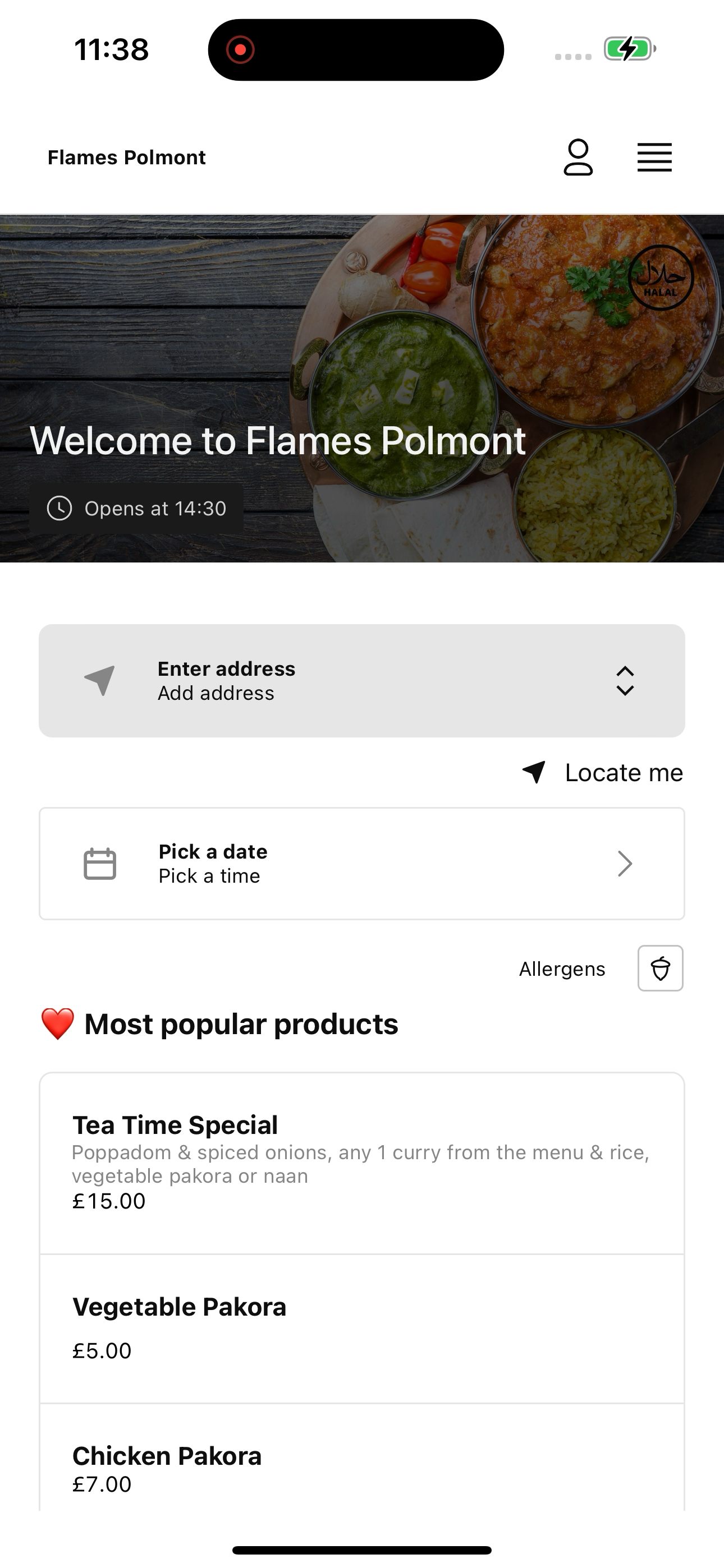 Flames Tandoori Polmont screenshot 6