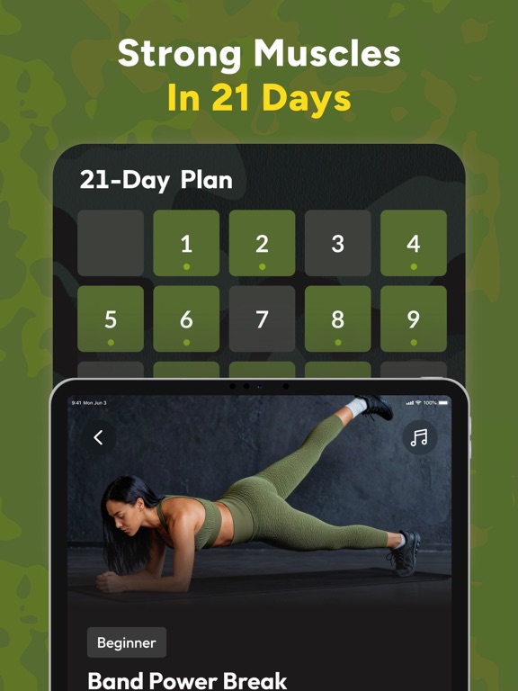 Military Calisthenics Women iPad screenshot 2 - Health & Fitness app