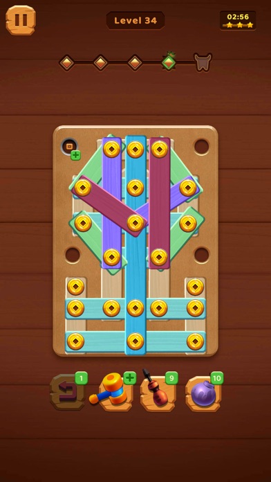 Nuts Bolts Wood Puzzle Games Screenshot