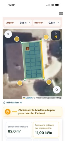 Calepinage Solaire Toiture screenshot