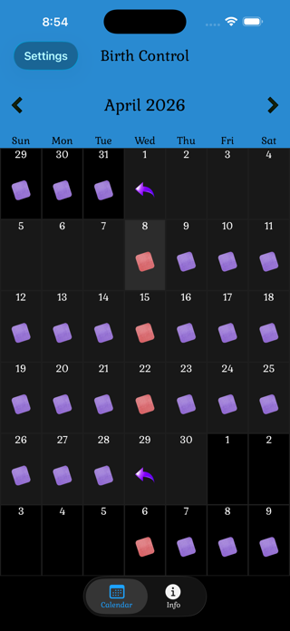 Birth Control Pill Reminder Screenshot 6 of 6