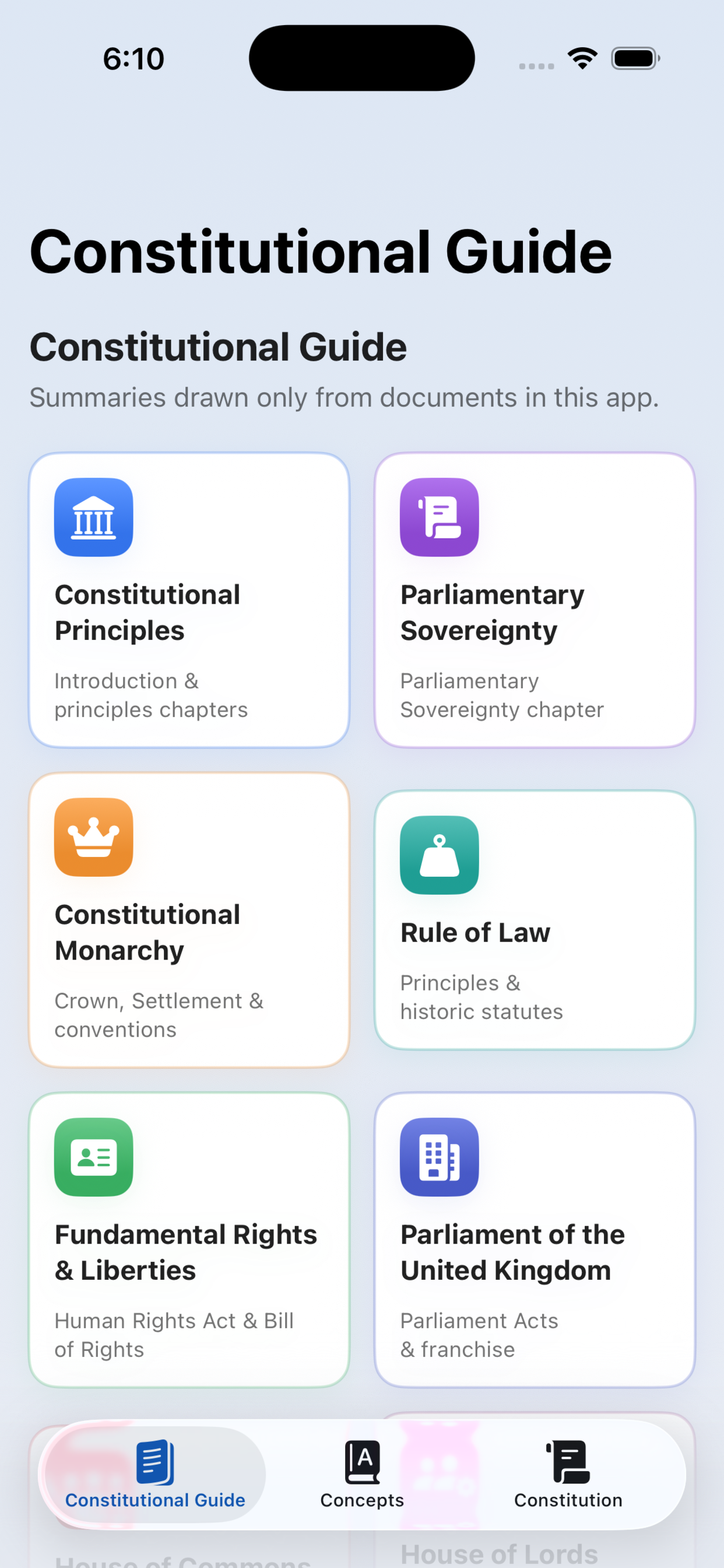 UK Constitution screenshot 3