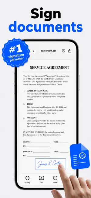 Signature PDF: Fill & Scan screenshot 1