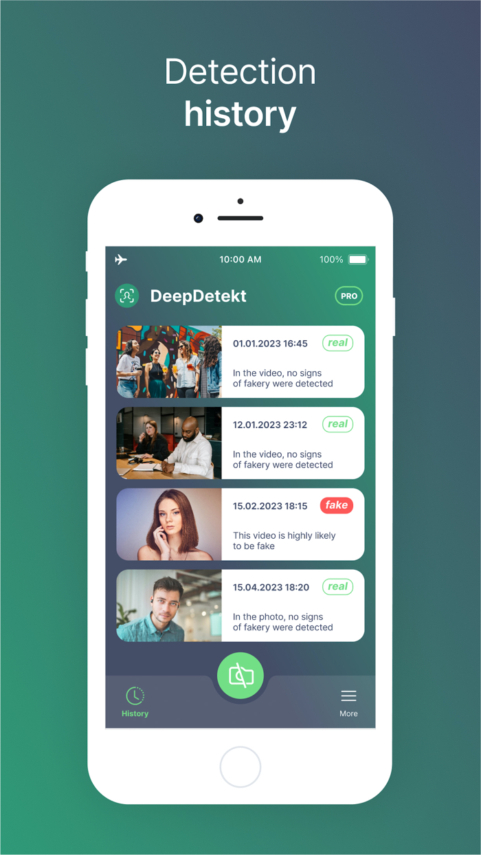 DeepDetekt Deep Fake Detector