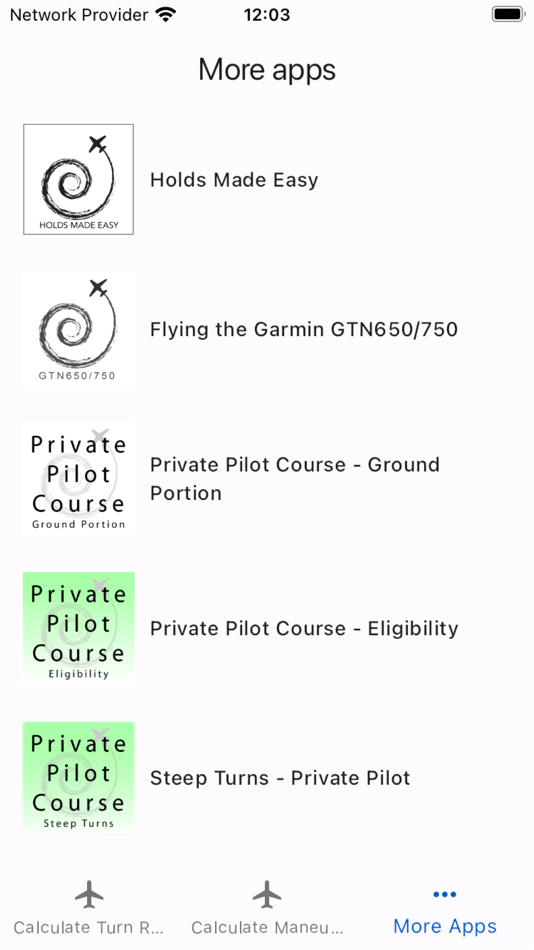 #3. Turn Radius Calculator (iOS) By: Flight Training Apps, Inc.
